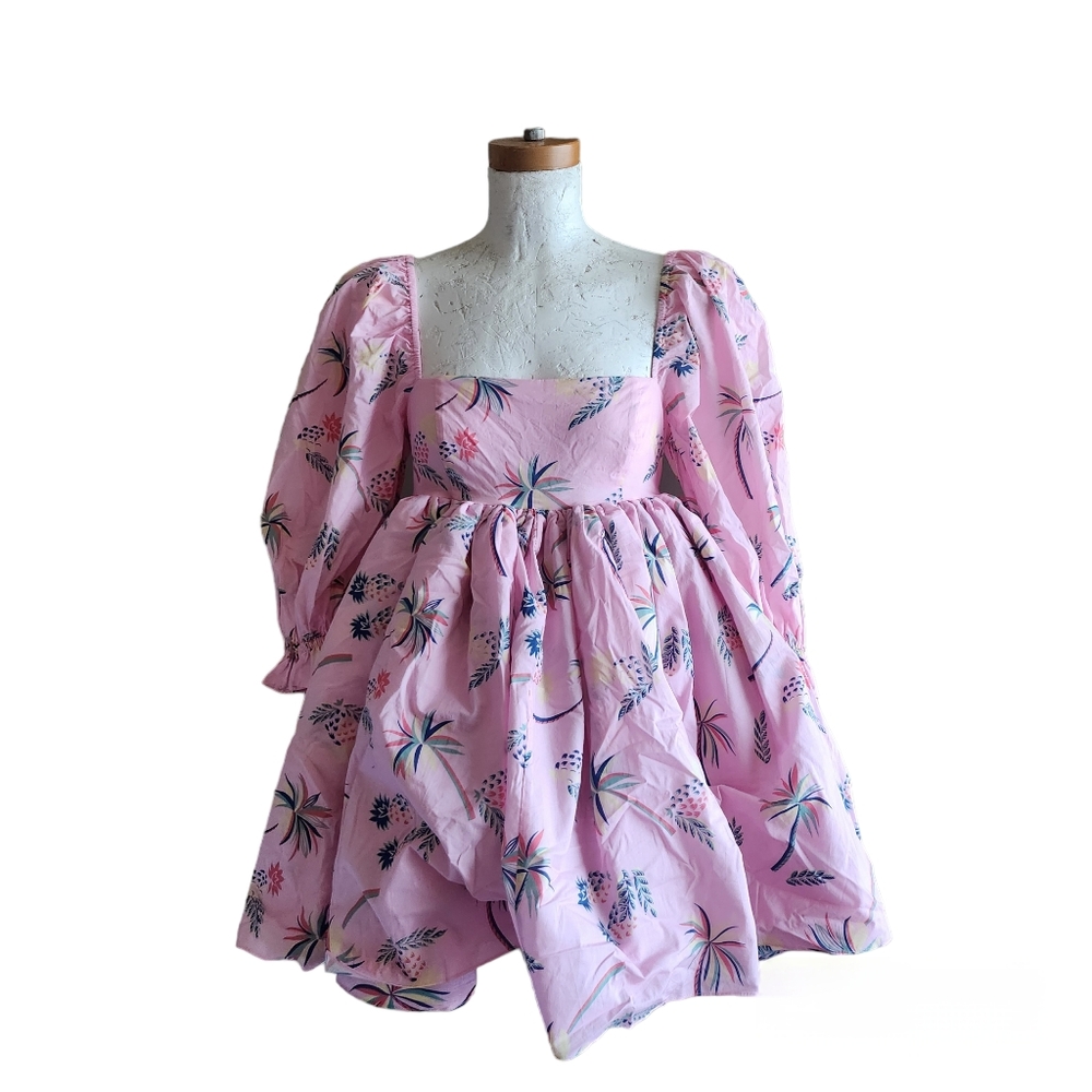 Selkie the cottage puff dress daiquiri, xs baby doll dress - Picture 1 of 9